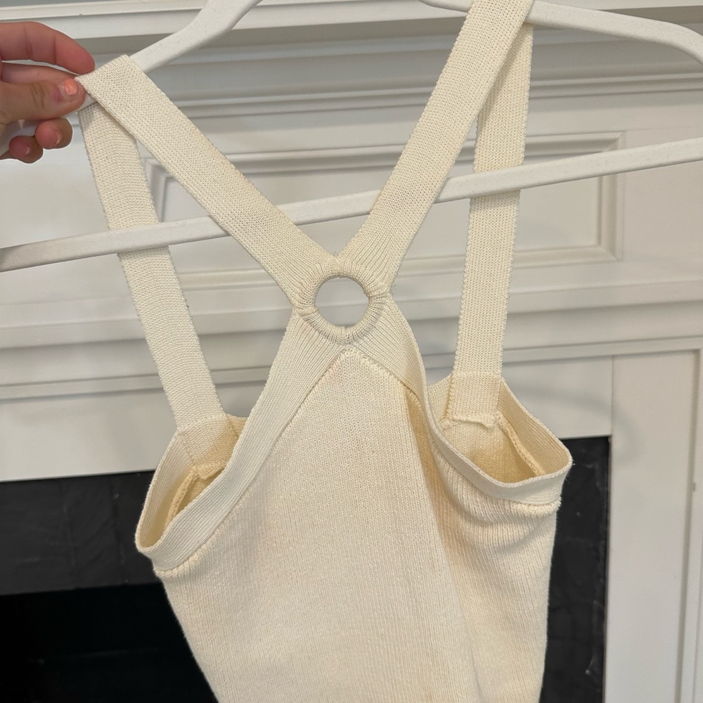 Mango Cream Knit Top